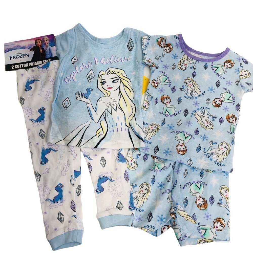 DISNEY FROZEN 2 COTTON PAJAMA SETS SIZE 2T NEW WITH TAG